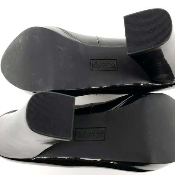 Kenneth Cole Reaction 8.5 M Thick Heel Dress Paten - Picture 7 of 8